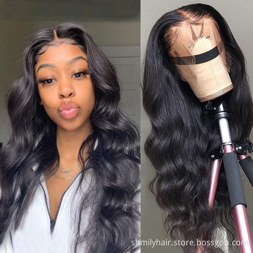 Cheap Human Hair Wig Vendor In China 13*6 Lace front Wigs Human Hair Body Wave Raw Indian Virgin Remy Hair Human Lace Wigs
